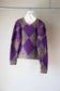 lumpy argyle pullover