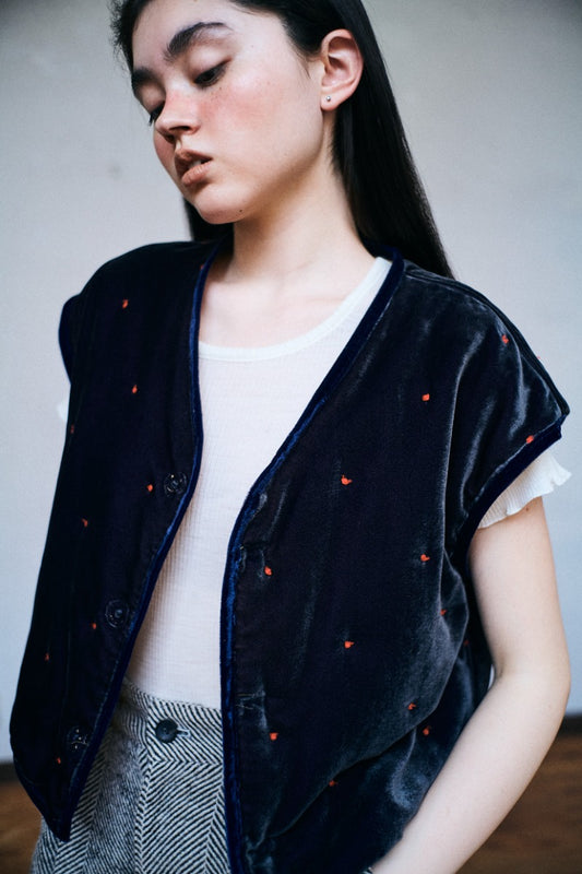 velvet pop vest