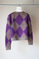 lumpy argyle pullover