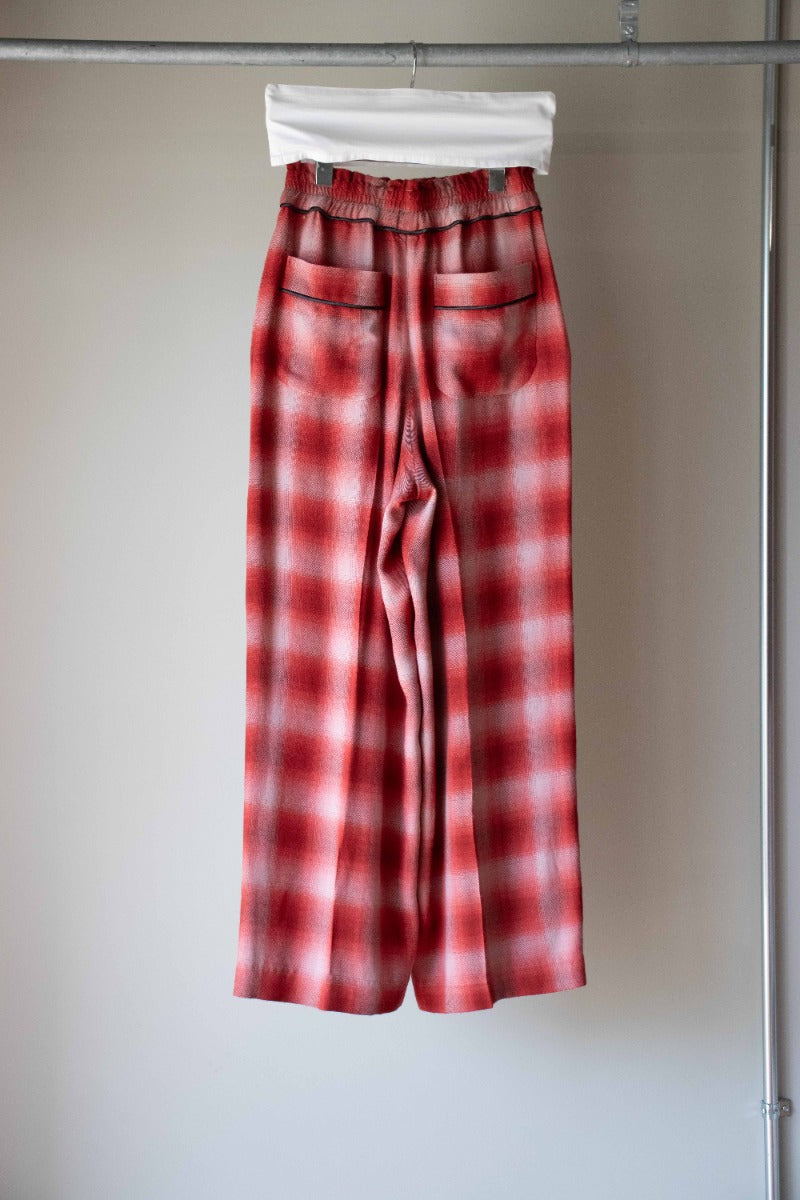 ombre check easy pants