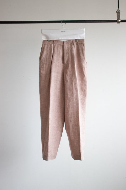 Cotton linen melange jonny pants