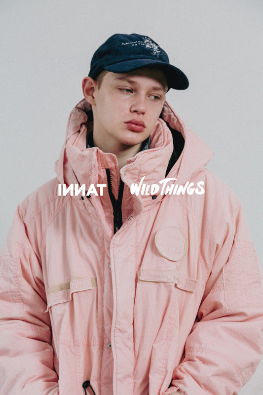 【10/17 12:00- ON SALE】INNAT x WILD THINGS / PADDED TACTICAL FIELD COAT (PINK)