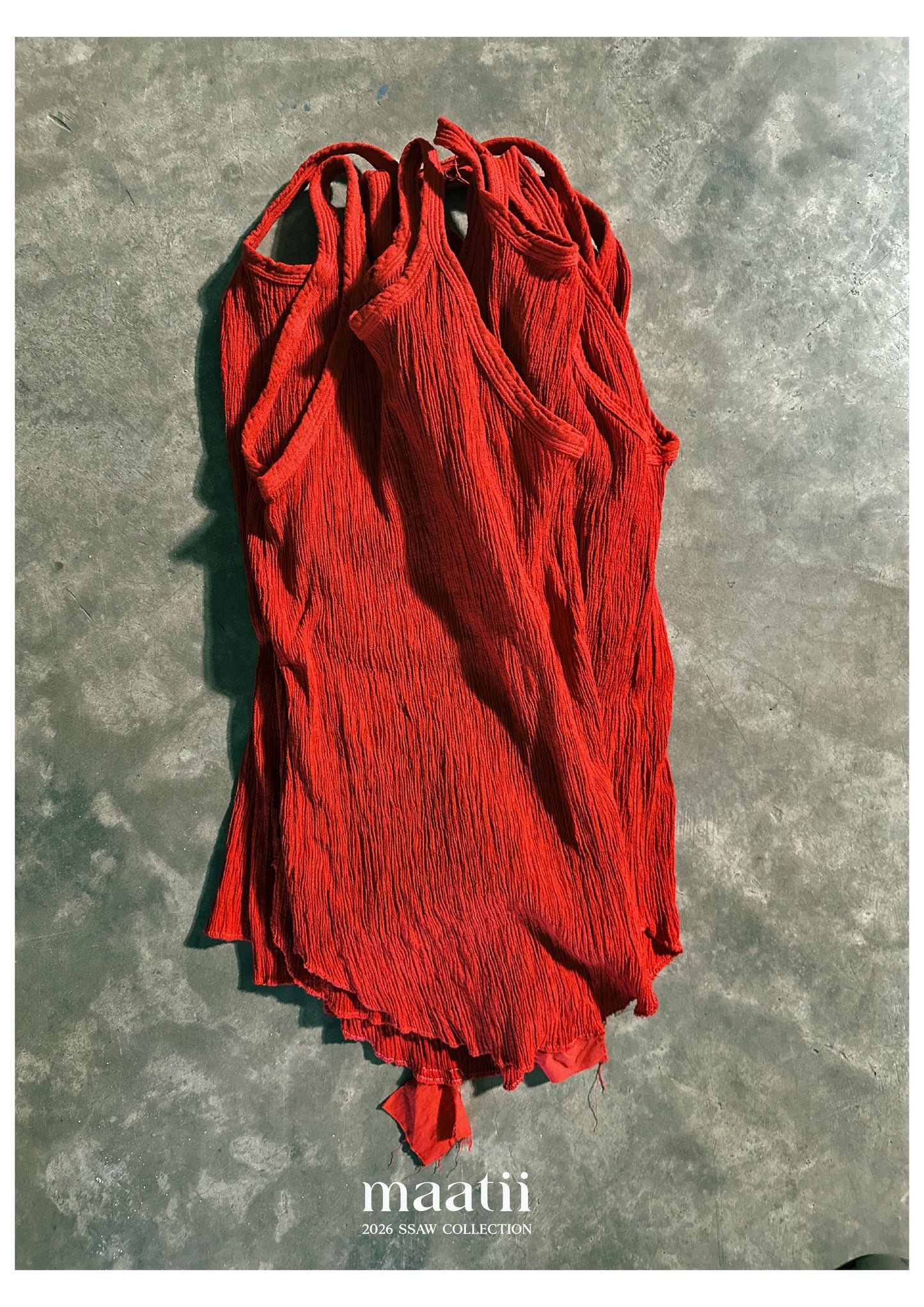 Wrinkle Cotton Crew Neck Tank Top Blouse