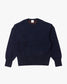 cotton wool urake pullover (beige/navy)