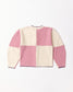 british yarn cardigan (white x pink)