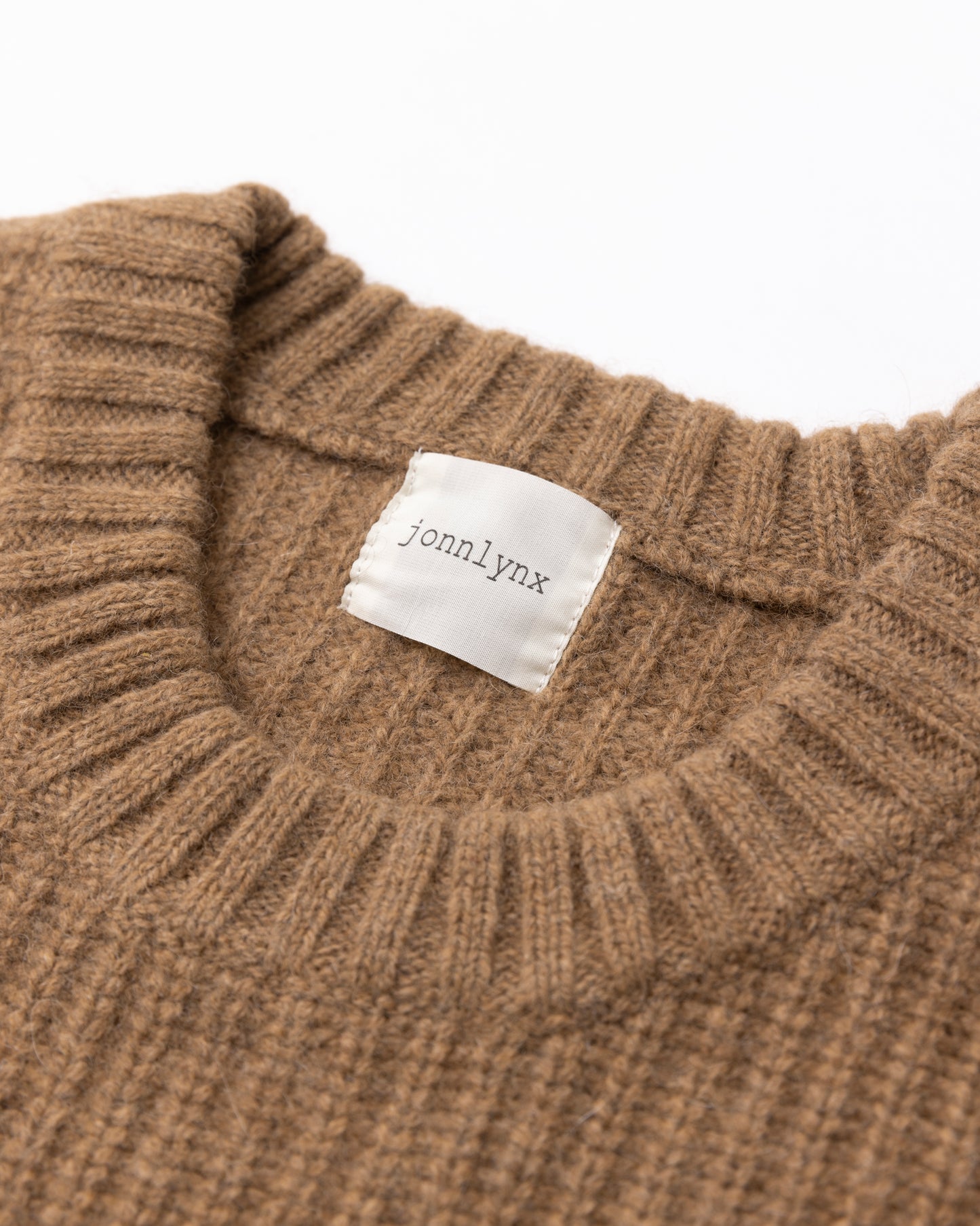 yak rib pullover (camel)