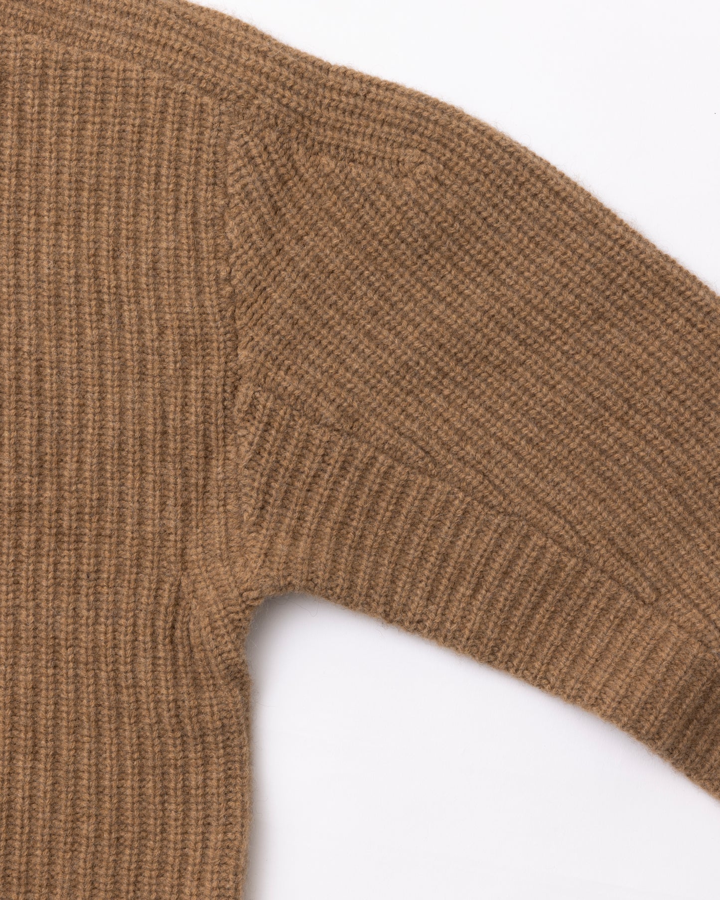 yak rib pullover (camel)