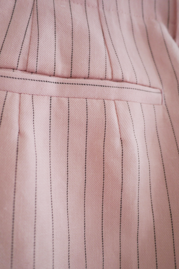 超安い two JONNLYNX tuck stripe pink / pants カジュアルパンツ