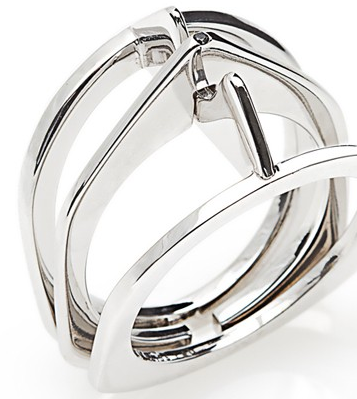 【SALE・50%OFF】Trapeze Ring W / Black Diamond (925 Silver)