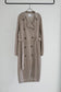 Knitted Trench Coat / Beige