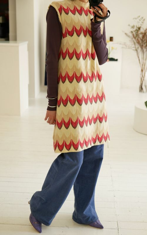 Pattern Knit Dress