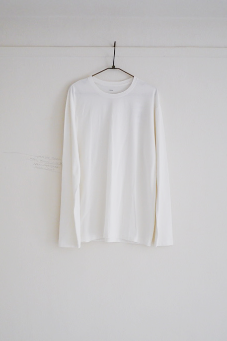 【再入荷】MEN'S LONG SLEEVE TEE / WHITE