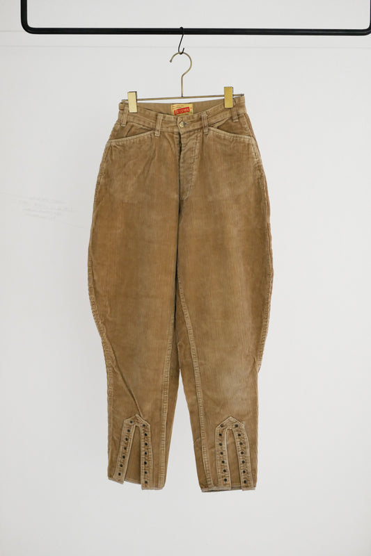 Corduroy Jodhpur Pants / Beige